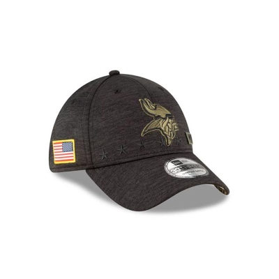Minnesota Vikings Gorra | New Era NFL Salute To Service 39thirty Stretch Fit Cap Mexico - Negros